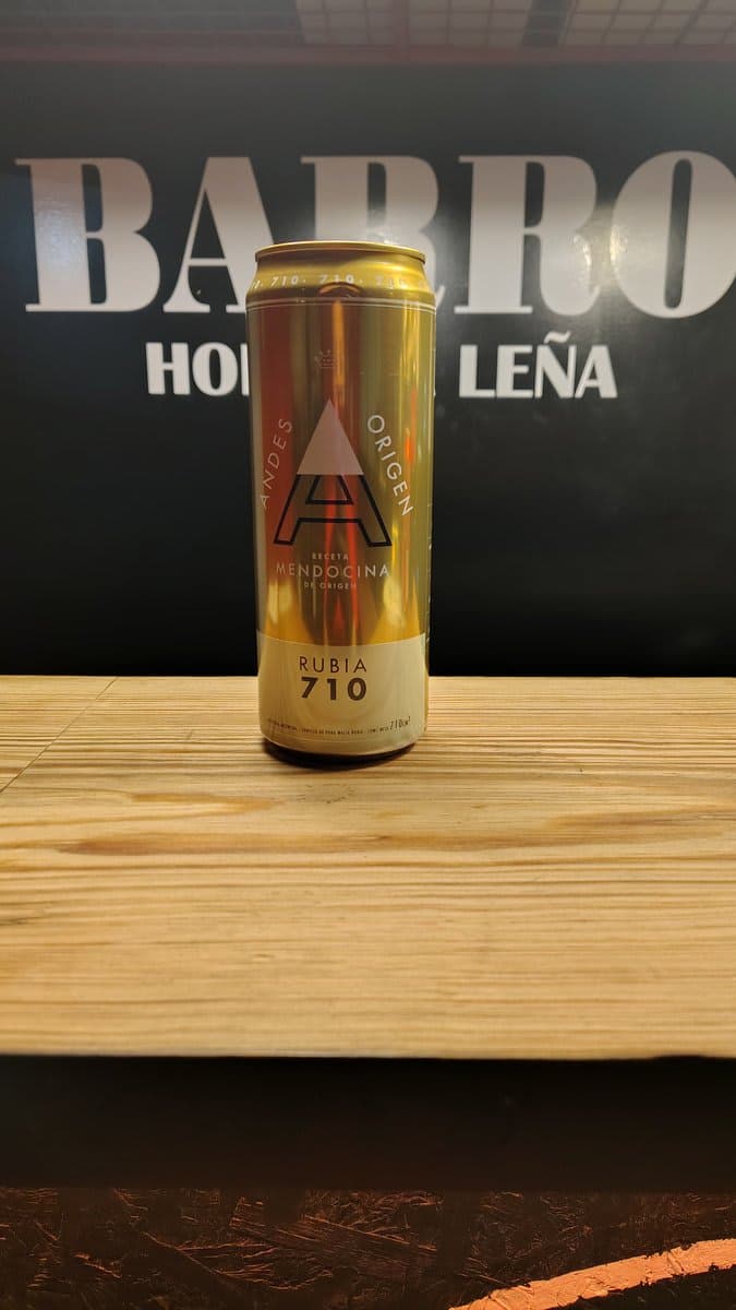 Cerveza Andes Rubia latón 710 ml